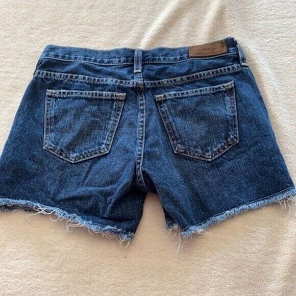 Big Star Shorts Womens 25 Blue Denim Jean Pockets Printed Western Geometric Raw - Picture 5 of 10